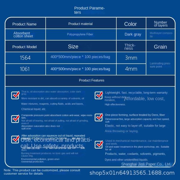 KILINE 30% Discount Gray Carbon Fiber Fabric Woven Pressure Point Adsorption Eco-Friendly Industrial Cleaning Paper