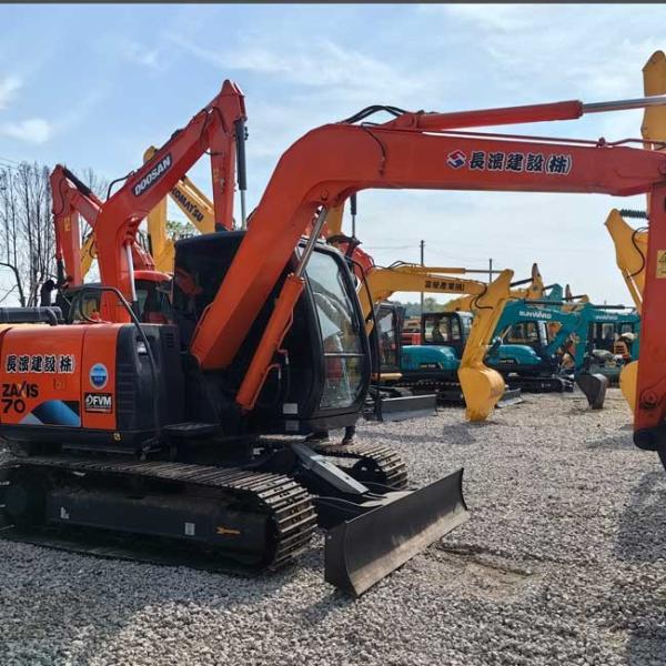 Original 0.33m3 Bucket Capacity Compact Used Excavator HItachi ZX70 Crawl Excavator 0.67tons