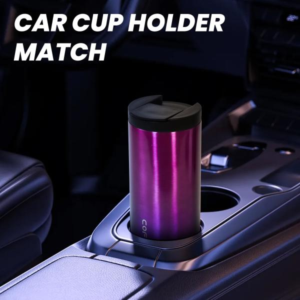 COFFEE Mug, 17 Oz. Double Wall Stainless Steel Insulated Thermo Travel Vacuum Coffee Mug, Reusable, Double Wall, Hot And Cold Beverages Travel Mug, Spill Proof, Home, Office And Outdoor Use