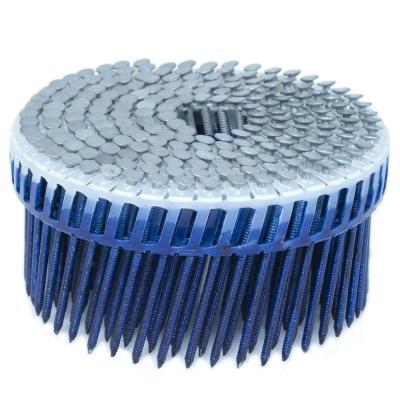 HDG Stainless Steel Plastic Coil Nails Diamond / Blunt / Chisel Point Available Steel Q235