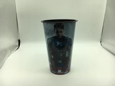IML milk tea cup frozen Disposable Beverage Cups with lid , Custom Made Plastic Cups
