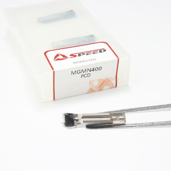 HRA90-92 Твердость PCD вставка MGMN400 с упаковкой картон / пластиковая коробка