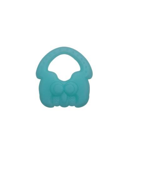 Gentle Rubber Silicone Baby Teether Food Grade For Infant Teething With Size Is 8*7.3cm And Weight Is 44 Gram