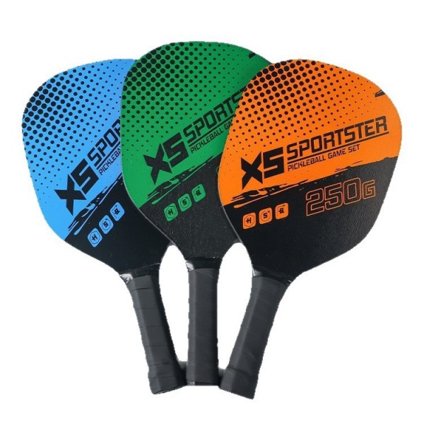 Lightweight Pickleball Paddle Set with Poplar Wood Core and 40-Hole Design for Training and Practice