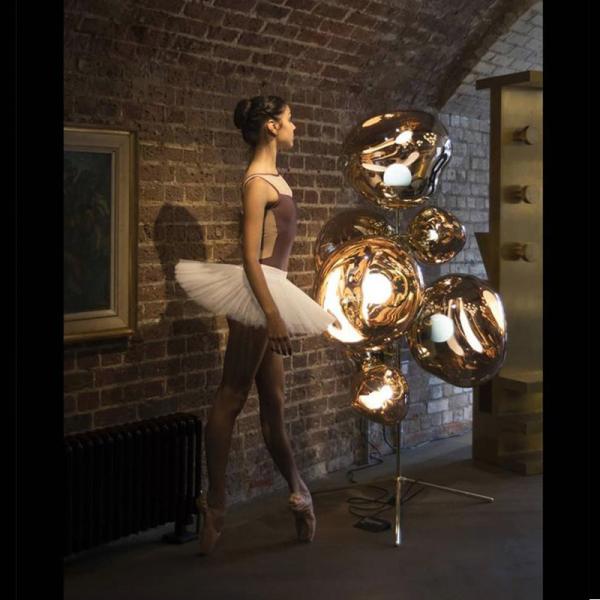 Postmodern Creative Melt floor lamps Acrylic LED lamp Lava Irregular Standing tripod lamp(WH-MFL-30)