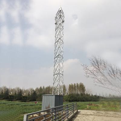 Três pés do apoio torre de aço do tubo de 20 medidores