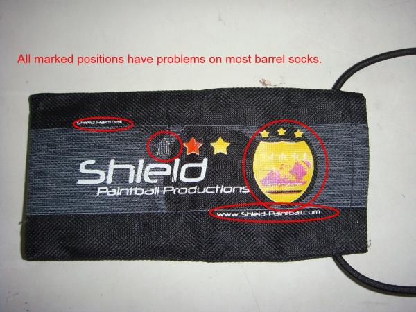 Customized Color Paintball Barrel Cover , Paintball Barrel Sock OEM / ODM Service