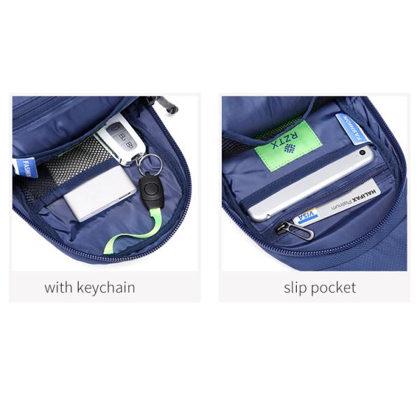 ODM OEM Oxford Textile Sports Crossbody Chest Sling Bags 18*9*28cm