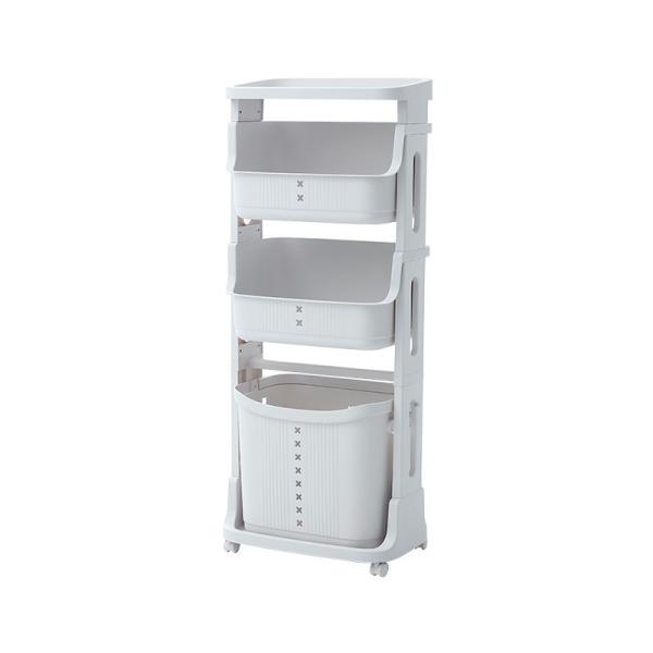 Superior PP Three Tier Laundry Basket 43X29 3 Tier Tall Rolling Laundry Cart