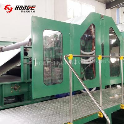 Polyester Fabric Nonwoven Carding Machine Single Cylinder Double Doffer