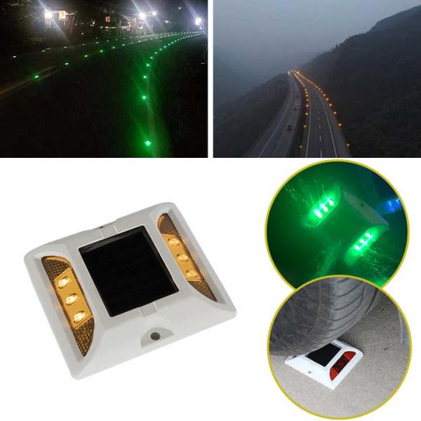 Flashing Steady Alloy Aluminum Solar Road Stud 2.5V For Extreme Weather