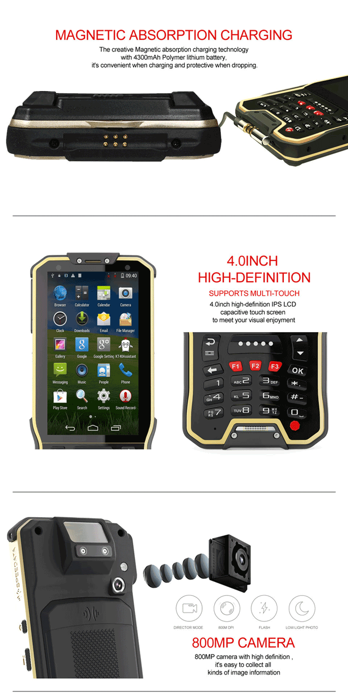 андроида прибора 4G LTE PDA блок развертки штрихкода Handheld портативный с двойной SIM-картой