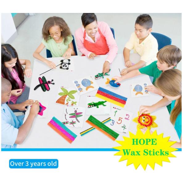 Kids DIY Art Craft Material STEM Innovation Flexible Magic Wax Sticks Wax Wire Wikki Stix Doodle Sticks OEM ODM