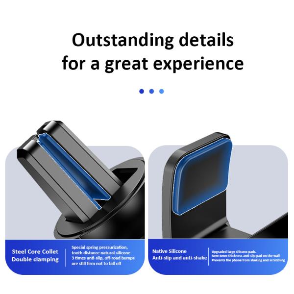3 In 1 ABS Air Vent Cell Phone Holder Air Outlet Cell Phone Holder For Car
