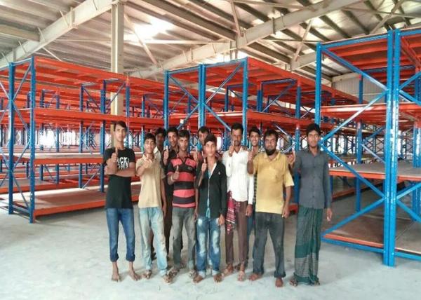 Supports en acier industriels résistants de stockage avec le panneau de contreplaqué pour l'entrepôt énorme