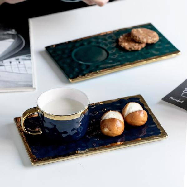 Nordic Style Luxury Set Coffee Cups And Plates With Spoons Romantic Afternoon Tea Ceramic Cups  Men's And Women's Office Mugs