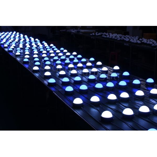 Outdoor IP68 100mm DC24V DMX RGB LED Pixel Dot Light for Facade Landscape