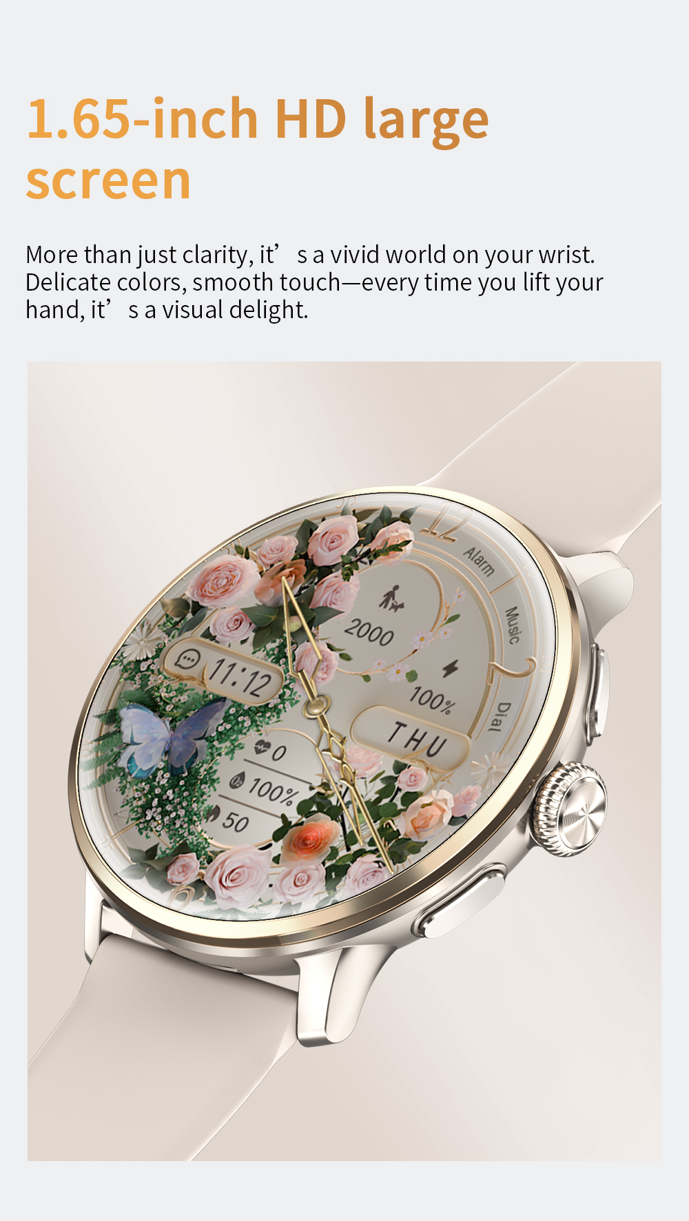 H88 4G Android Women's Smart Watch 49mm AMOLED Display 3GB+32GB Storage NFC SIM Card Video Call IP68 Waterproof Alloy SDK