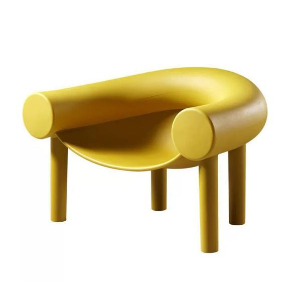 Modern Casual Fibra de vidro Sam Son Anchor Sala de estar Lounge Chair