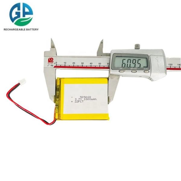 High Capacity 3.7V 1800mAh Lithium Ion Polymer Battery Rechargeable Lipo Battery 505068 Pouch Lithium Li-Ion Polymer Battery Cell
