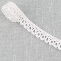 Fita solúvel em água com acabamento em renda de algodão branco para vestido feminino
