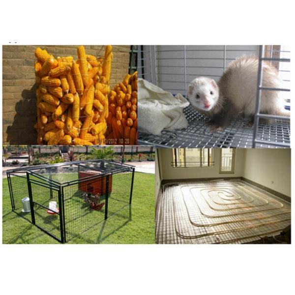 PVC Coated Steel Mesh Fencing Panels Dark Green For Animal Cage 50X150 Size