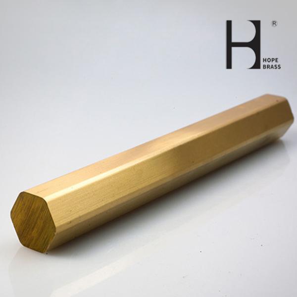 Fade Resistant 62% Copper Brass Round Bar Stock SGS Certification