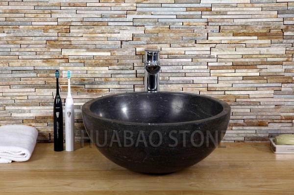 Elegant Deep Carved  Bowl Shaped Kitchen Sink Basin For Granite Countertops
