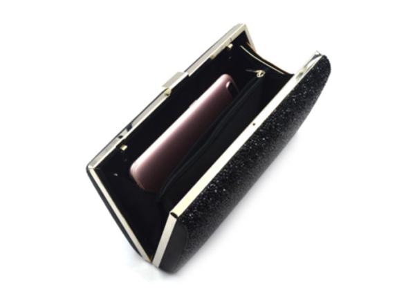 Lady Sparkly Clutch Bag , Fashion Vintage Beaded And PU Clutch Handbag