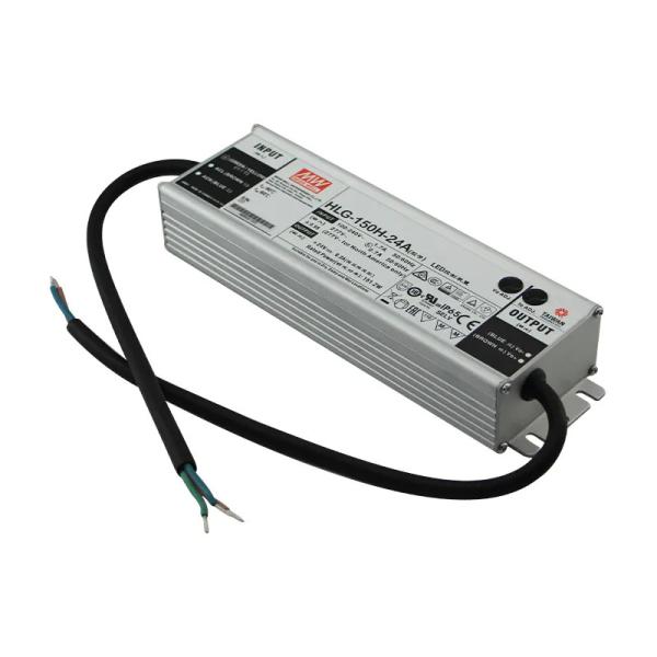 24В водонепроницаемое светодиодное питание HLG-150H-24A 150W Постоянное напряжение Постоянный ток