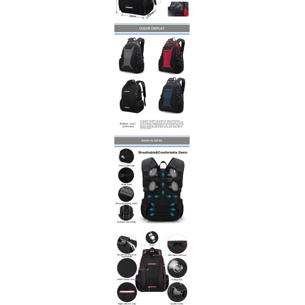 Bolso de simpatía hombre viaje de negocios mochila impermeable bolsos escolares exterior OEM