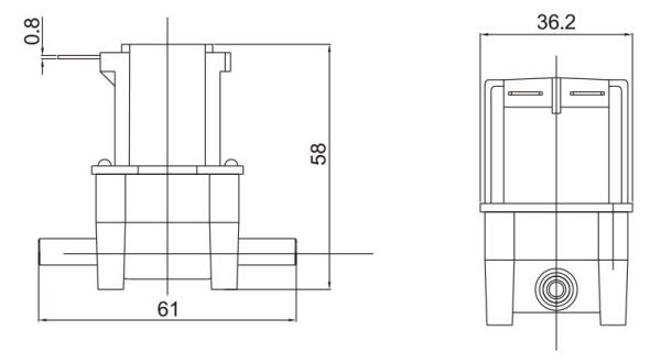 Direct Acting Two Way Small Plastic Solenoid Valve For RO System