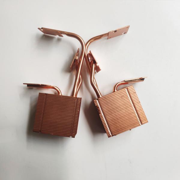 Гальванизировать холодной скрепленный плитой теплоотвод ребра, медный теплоотвод приведенный C.P.U. небольшой светлый