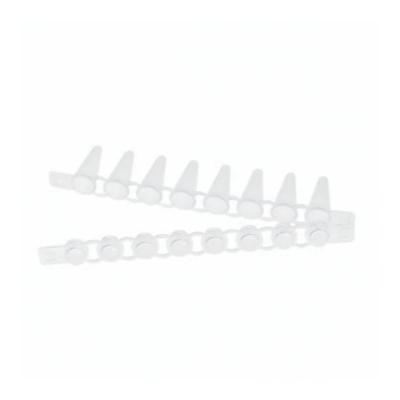 0.2Ml PCR Accessories Low Profile PCR Tube Strips With Attached Lids