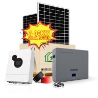 Sistemas fotovoltaicos solares montados no solo 48V 100AH 200AH 300AH Sistema de montagem no solo