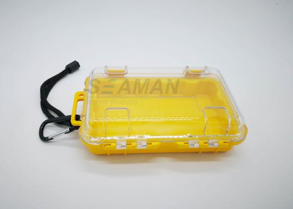 Small Waterproof Protective Hard Case with silicone pad For  Camping, Fishing,Traveling, Water Sports