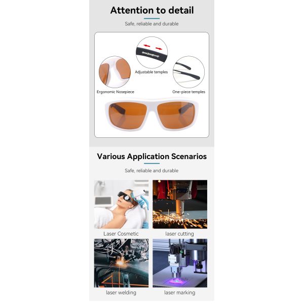 PROTECTION LASER laser protection Laser protective lenses laser protection safeti glasse LASER PROTECTOR 190-550nm 750-1100nm 532nm 755nm laser protective glasses laser glasses glasses for laser