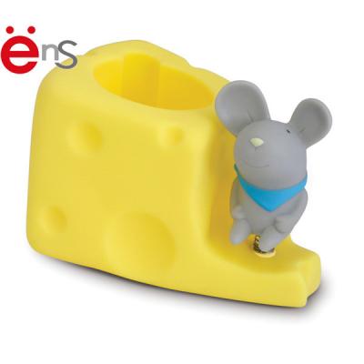 Cartoon Plastic Pen Pot , Pen Holder For Kids Mic Shaped OEM