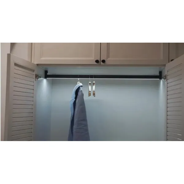 6063 T3-T8 Aluminum Alloy Surface Mounted LED Profile with Anodized Finish and Customized Length for Wardrobe Lighting