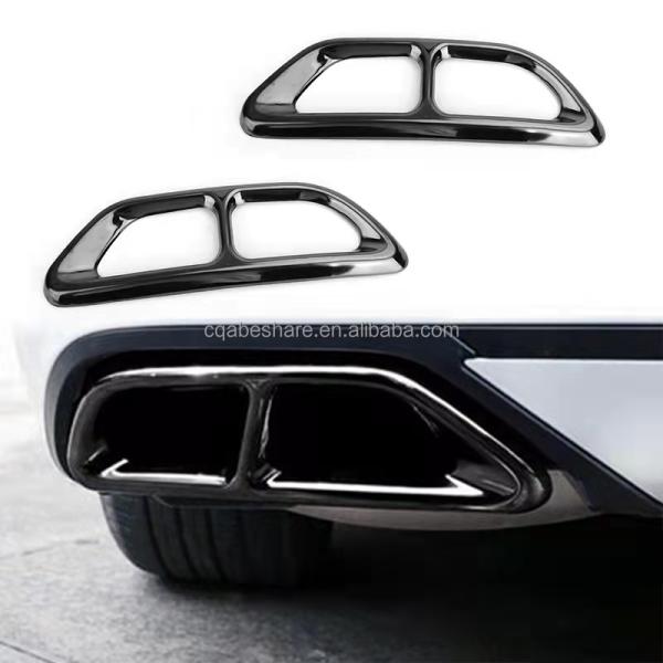 Suministro suficiente de stock de fibra de carbono Muffler punta de la tubería de escape cubierta de boquilla para el acorde 10