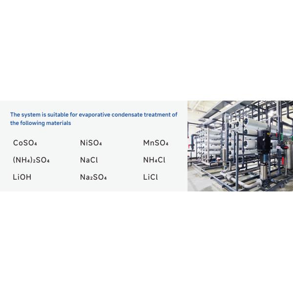 Equipo de tratamiento de aguas residuales industriales de condensado de evaporación