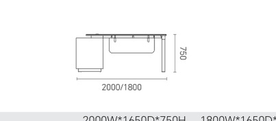 DOMI Executive Desk DM-KBBT20-Private Office