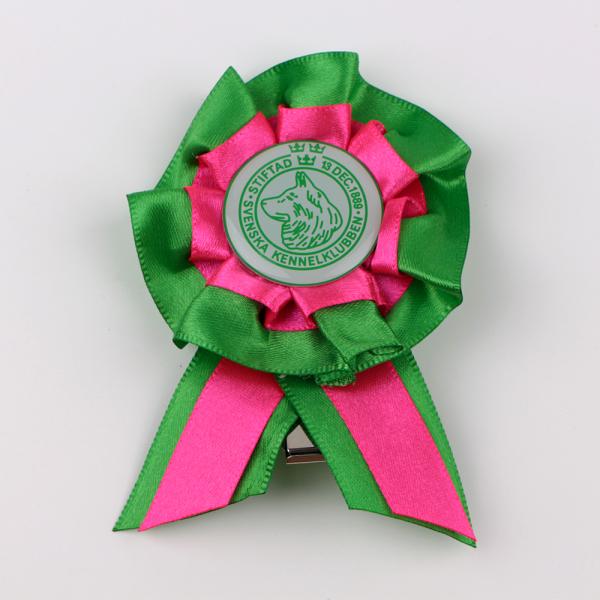 Custom Satin Award Ribbon Metal Rosettes Top Choice for Commemoration
