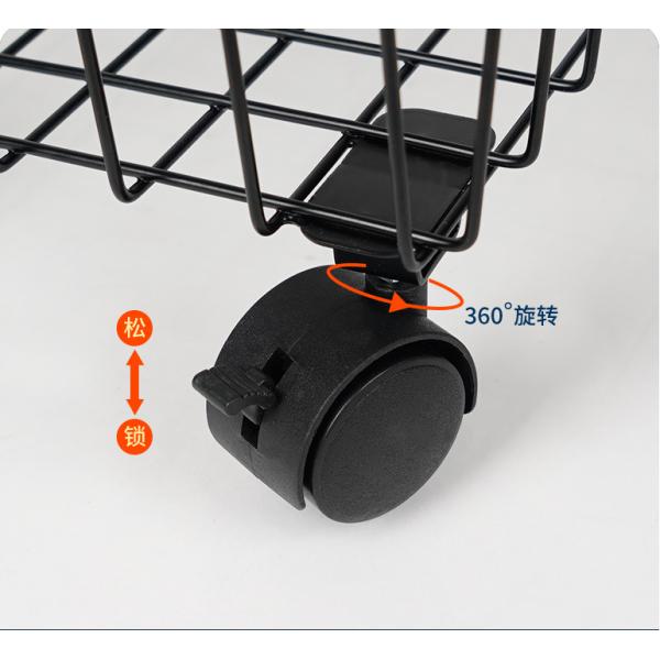 5 Tier 105cm Height Steel Kitchen Basket Rack For Vegetable Storage