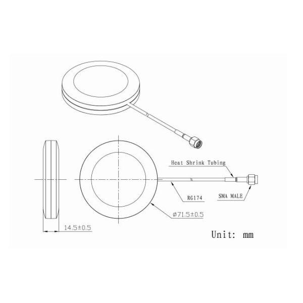 Антенна сигнала винта 1710МХз 2690МХз 4Г Ватерпооф