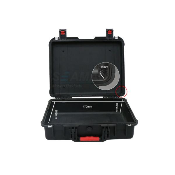 20 Inch Lightweight Protective Camera Case Water and Shock Proof With Foam (Black)