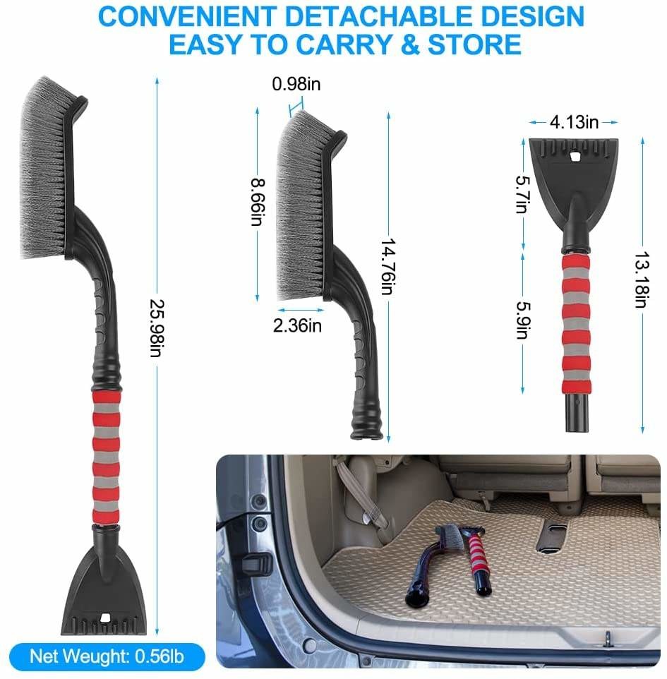 Car Wash Brush Kit Отсоединяемый расширяемый снегоуборщик Автомобильное ветровое стекло Изолятор