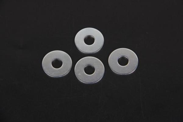 Steel ISO9001 Large Metal Custom Made Washers DIN 9021 Blue - White Galvanising