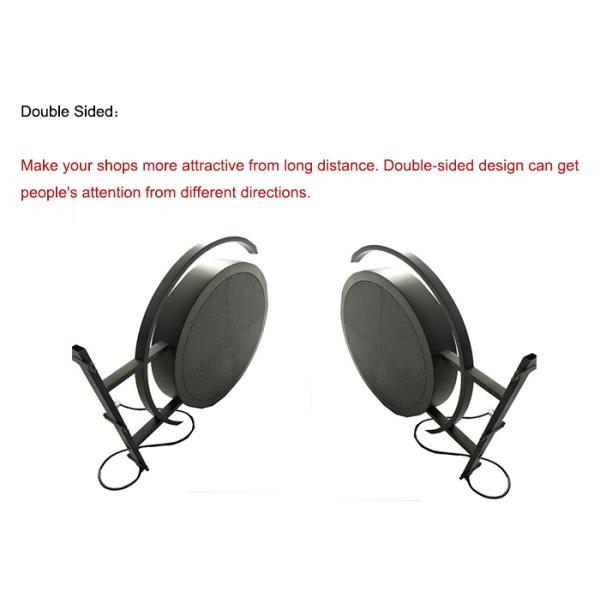 P4.68mm Round Shape LED LOGO Sign Display 4600Nits Brightness Waterproof