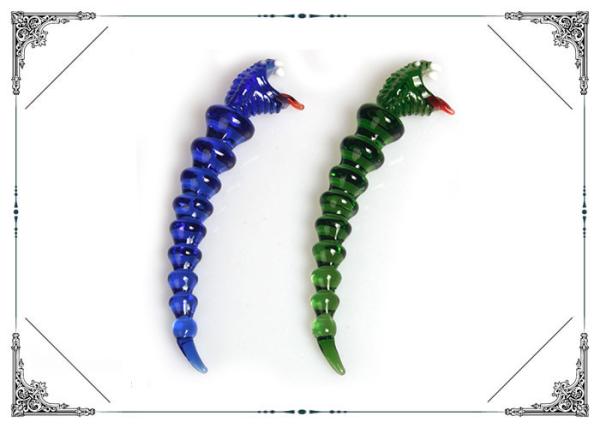 Colorful Hand Blown Snake Glass Dabber Smoking Water Pipe Accessories